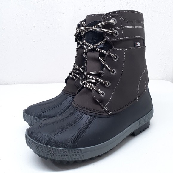 Pajar Canada -40C Waterproof Boots Mens Size 10 M Brown Wool Blend - Picture 3 of 16